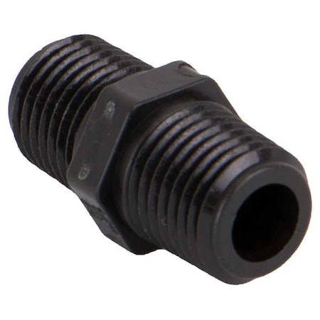 Hex Nipple, Polypropylene, 1/4