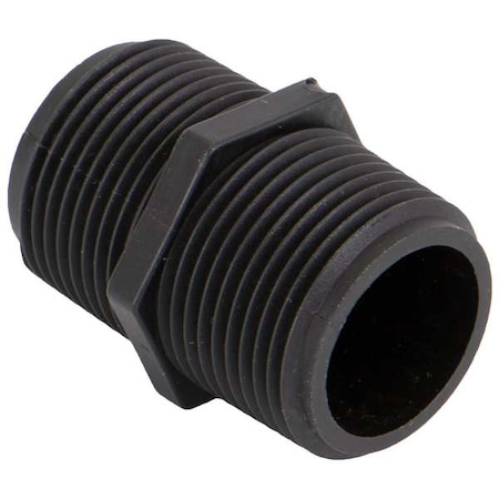 Hex Nipple, Polypropylene, 1