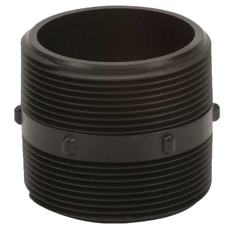 Hex Nipple, Polypropylene, 3