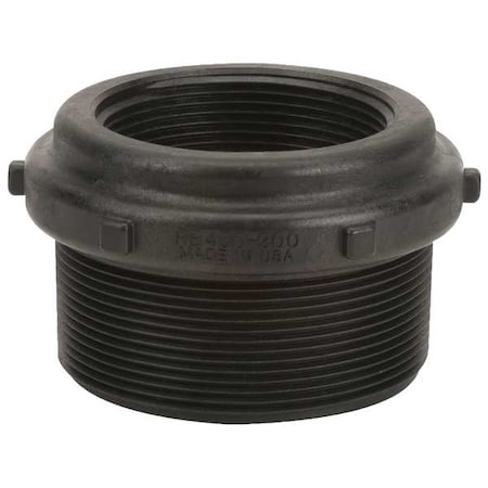 Reducing Bushing, Polypropylene, 4