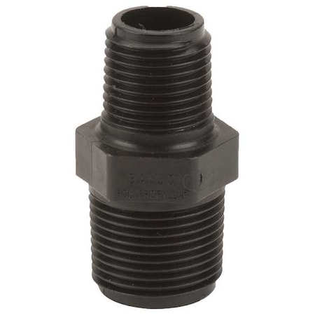 Reducing Nipple, Polypropylene, 3/4