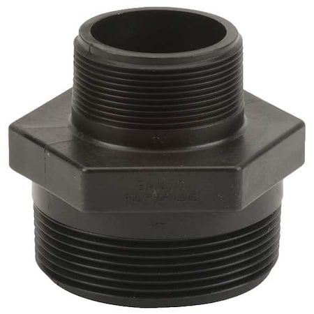 Reducing Nipple, Polypropylene, 3