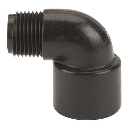 90 Degree Street Elbow, Polypropylene, 3/8