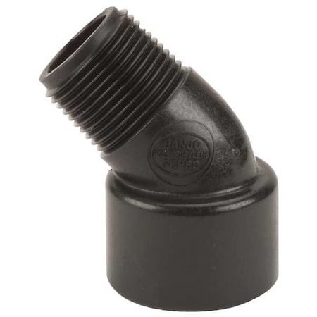 45 Degree Street Elbow, Polypropylene, 3/4