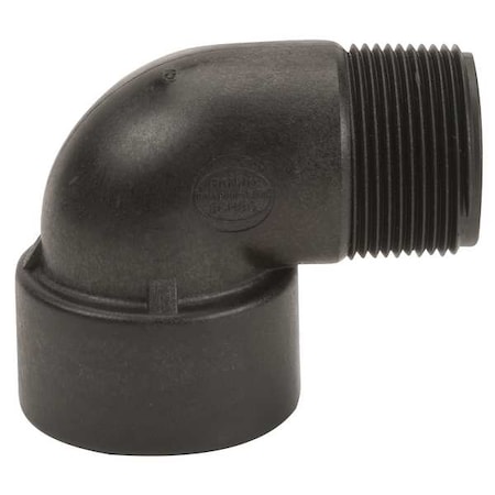 90 Degree Street Elbow, Polypropylene, 1-1/4