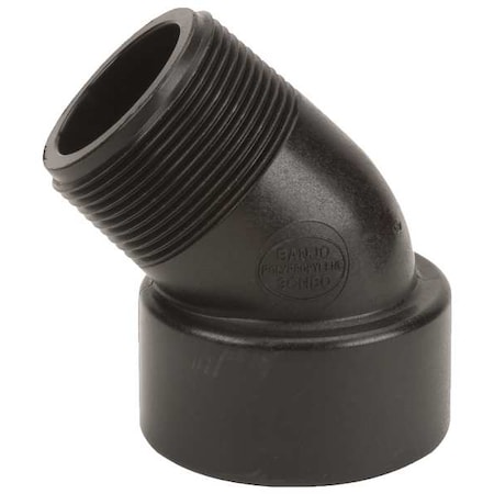 45 Degree Street Elbow, Polypropylene, 1-1/2