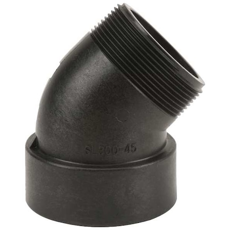 45 Degree Street Elbow, Polypropylene, 3
