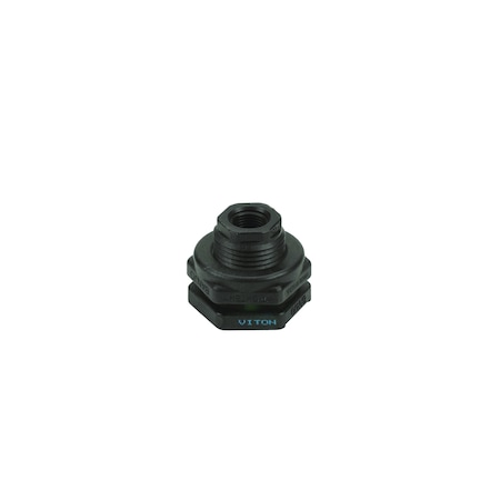 BulkheadTankFlange, PP, 1/2in, 1/2in MPN:TF050V
