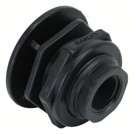 Bulkhead Tank Flange, NPT, 2 3/4 in L MPN:TF100AV