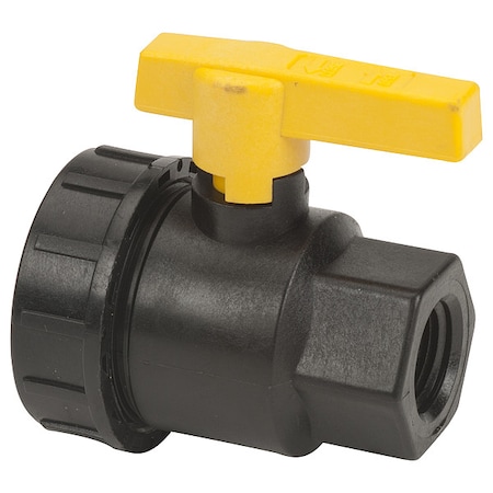 Manual 2-Way Ball Valve, NPT, Polypro MPN:UV050FP