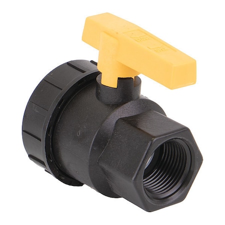 Manual 2-Way Ball Valve, NPT, Polypro MPN:UV100FP