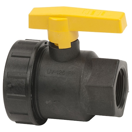 Manual 2-Way Ball Valve, NPT, Polypro MPN:UV125FP