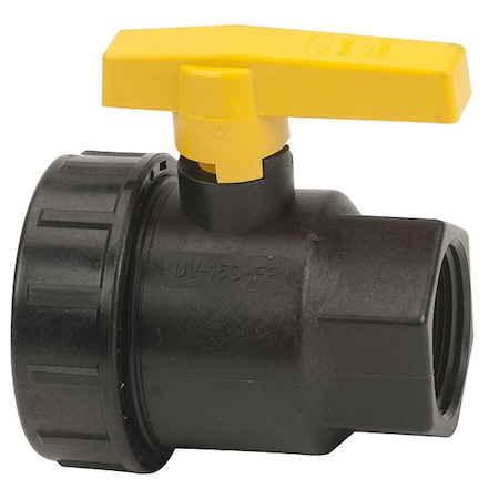 Manual 2-Way Ball Valve, NPT, Polypro MPN:UV150FP