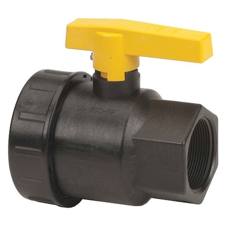 Manual 2-Way Ball Valve, NPT, Polypro MPN:UV200FP