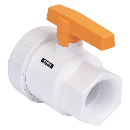 Manual 2-Way Ball Valve, NPT, Polypro MPN:UV204FPFD