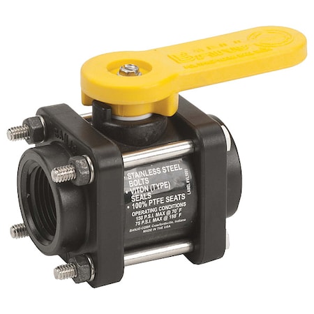 Manual 2-Way Ball Valve, NPT, Polypro MPN:V100
