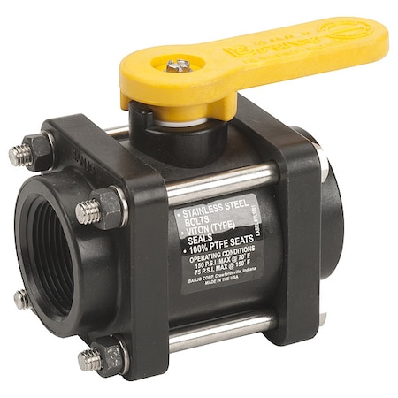 Manual 2-Way Ball Valve, NPT, Polypro MPN:V125