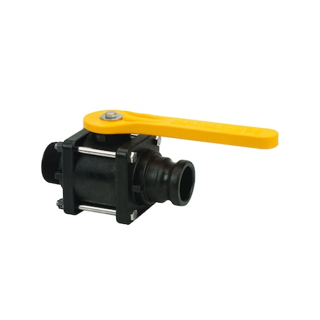 Manual 2-Way Ball Valve, NPT, Polypro MPN:VFMT204FP