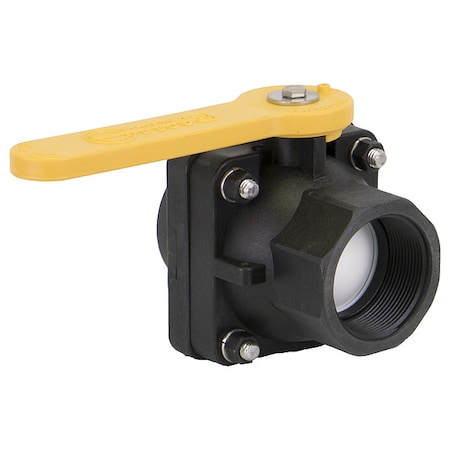 Manual 2-Way Ball Valve, NPT, Polypro MPN:VS204FP