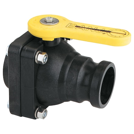 Manual 2-Way Ball Valve, NPT, Polypro MPN:VSF204FP