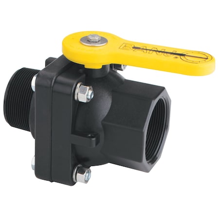 Manual 2-Way Ball Valve, NPT, Polypro MPN:VSMT204FP