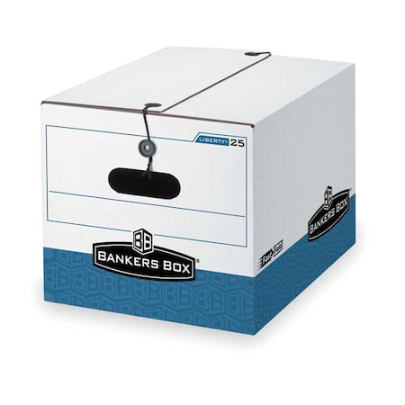 File Box, Corrugated Fiberboard, 12 in W, 15 1/2 in D, 10 1/4 in H, String & Button Closure MPN:00025