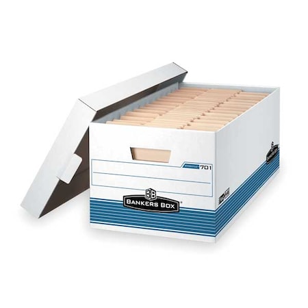 File Box, Corrugated Fiberboard, 12 in W, 24 in D, 10 in H, Lift-Off Locking Lid Closure MPN:00701
