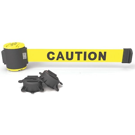 Magnetic Belt Barrier, 30ft L, Caution, Ylw MPN:MH5001
