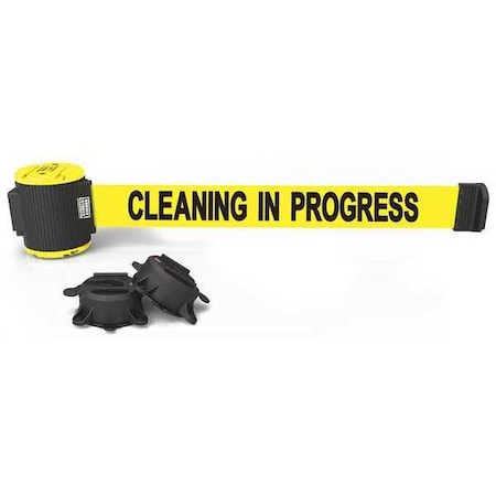Belt Barrier, Yllw, Cleaning in Progress MPN:MH5004