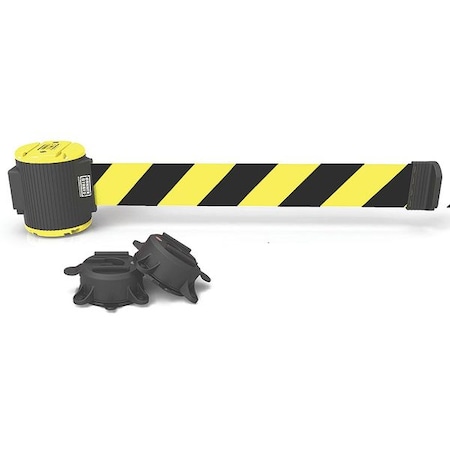 Magnetic Belt Barrier, 30ftL, Yellow/Black MPN:MH5007