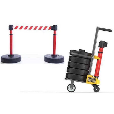 PLUS Barricade System, Red w/ Wht Stripes MPN:PL4014