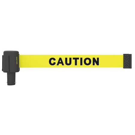 Retractable Belt Head, Yellow, 15 ft Length, Caution, Matte MPN:PL4027