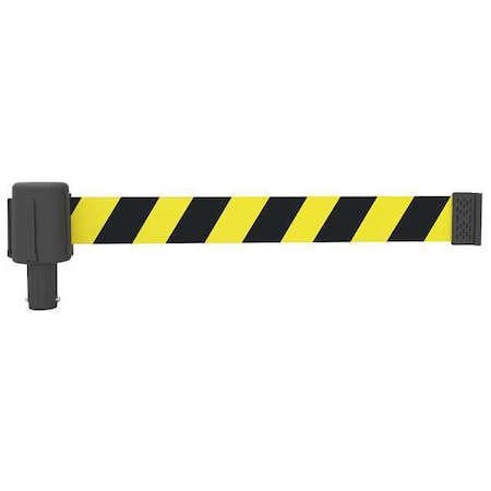 Retractable Belt Head, Yellow with Black Stripes, 15 ft Length, No Legend, Matte MPN:PL4041
