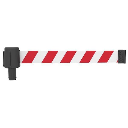 Retractable Belt Head, Red with White Stripes, 15 ft Length, No Legend, Matte MPN:PL4054
