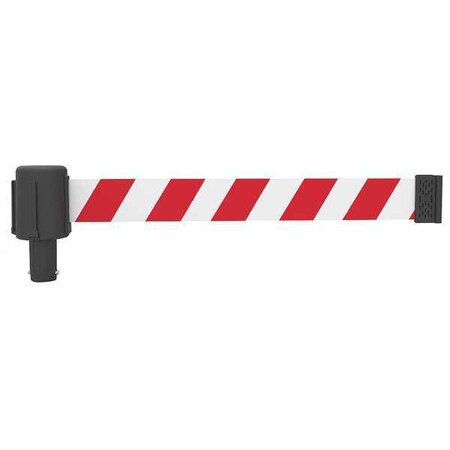 Retractable Belt Head, Red with White Stripes, 15 ft Length, No Legend, Matte MPN:PL4055