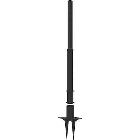 PLUS Barrier System Post, Black MPN:PL4070