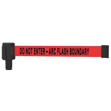 Retractable Belt Head, Red, 15 ft Length, Do Not Enter - Arc Flash Boundary MPN:PL4076