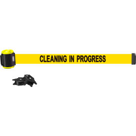 Banner Stakes Magnetic Wall Mount Barrier 15' Yellow 