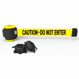 Banner Stakes Magnetic Wall Mount Barrier 30' Yellow 