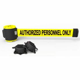 Banner Stakes Magnetic Wall Mount Barrier 30' Yellow 