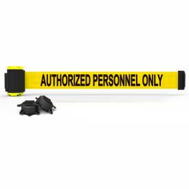 Banner Stakes Magnetic Wall Mount Barrier 7' Yellow 