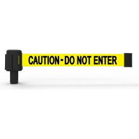 Banner Stakes PLUS Wall Mount Retractable Belt Barrier 15' Yellow 