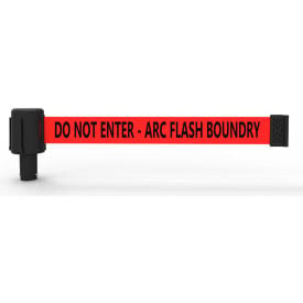 Banner Stakes PLUS Wall Mount Retractable Belt Barrier 15' Red 