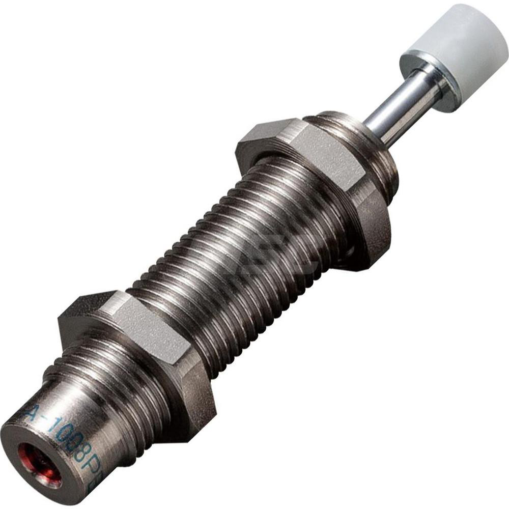 Standard-Duty Shock Absorber: 3 mm Rod Dia, 15 mm OD, 8 mm Stroke, M10 x 1 Thread MPN:FA-1008PB1-C