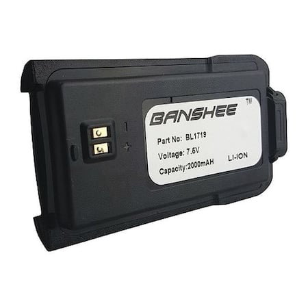 Battery, Lithium-Ion, Fits Hytera MPN:QHB1719