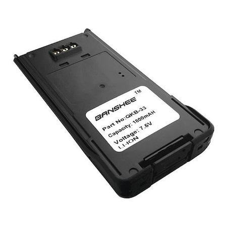 Battery, Lithium-Ion, Fits Kenwood MPN:QKB-33L