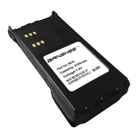 Battery Pack, Fits Motorola, 7.5V MPN:QMB-9815-2700
