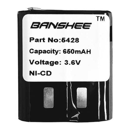 Battery Pack, Nickel-Metal Hydride, 3.6V MPN:QMB5428
