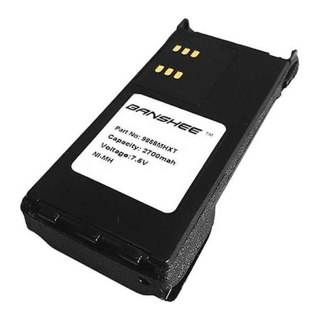 Battery Pack, Fits Motorola Brand, 2000mAh MPN:QMB9858-2700