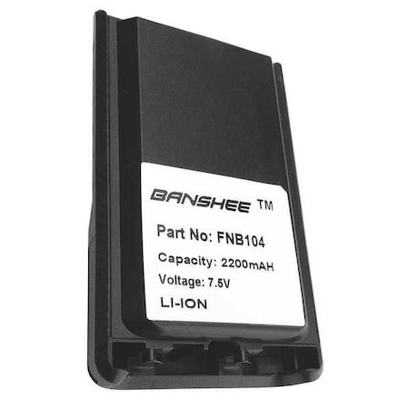 Battery Pack, Fits Model FNB104, Vertex MPN:QVB-104